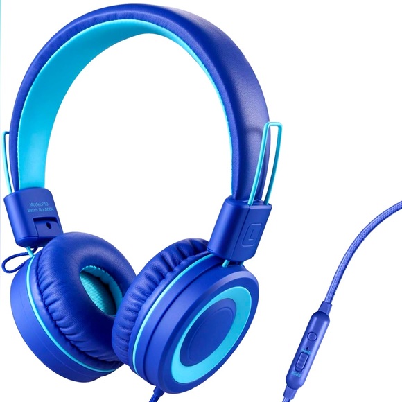 POWMEE P10 Kids Stereo Headphones with Microphone for Children - Picture 1 of 15